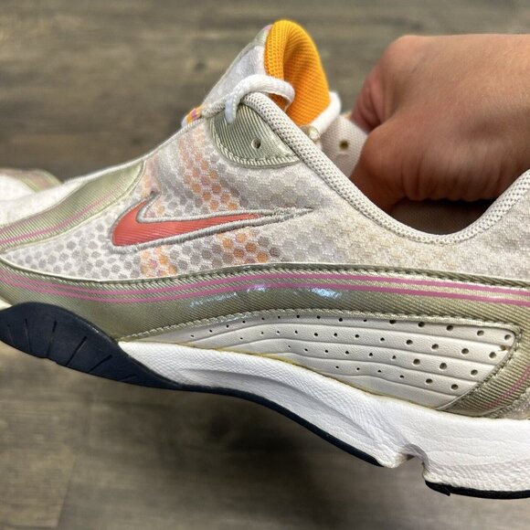 Nike‎ Running Shoes Trainers 316033-161 ORANGE/Pewter/Pink Women’s Size 7 2006 - Picture 7 of 10